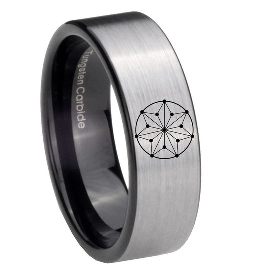 Circle - Gun Metal Tungsten Carbide Ring