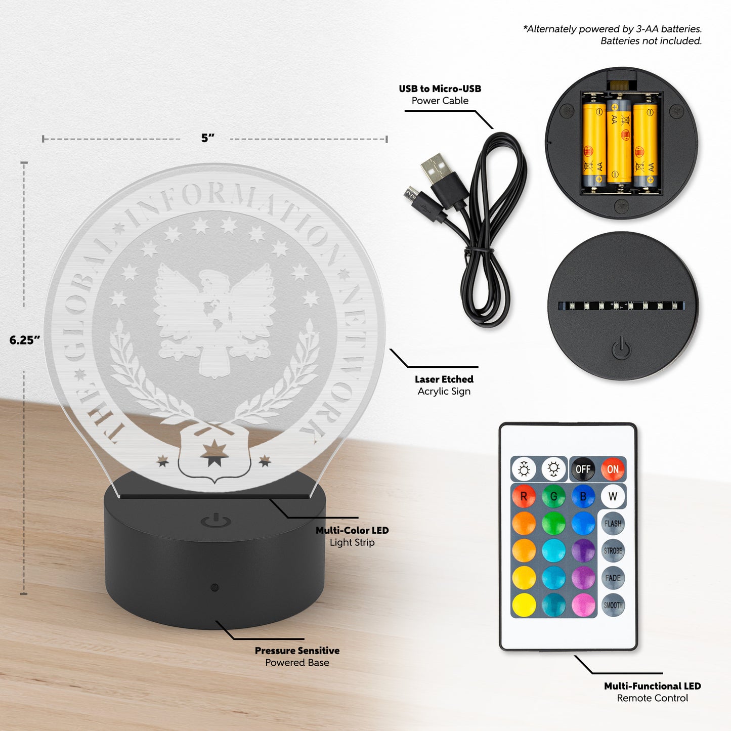 GIN Logo LED Light