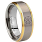 Circle - Gold/Silver Tungsten Carbide Ring