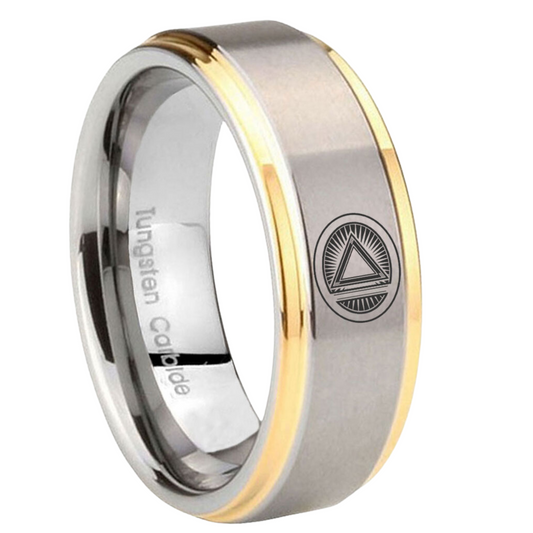 System - Gold/Silver Tungsten Carbide Ring