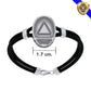 System Symbol and Rubber Bracelet (Silver)