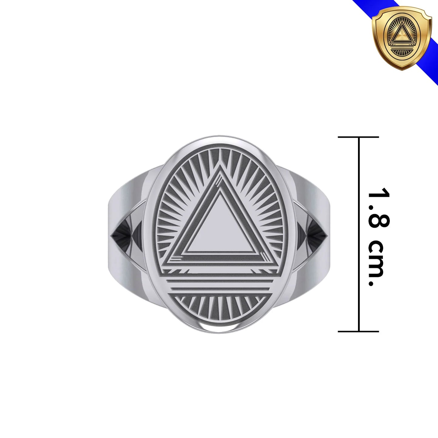 Anillo del sistema GIN para hombre (plata)