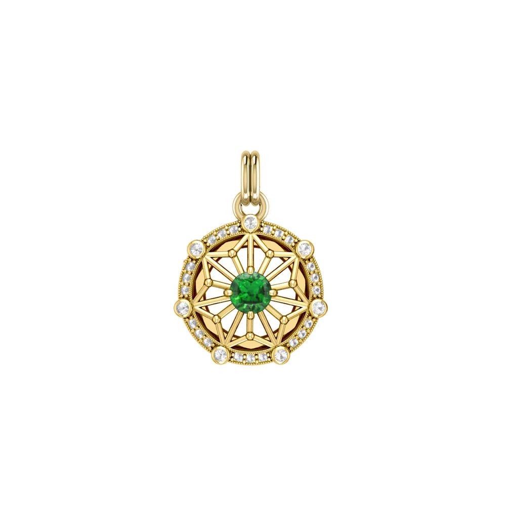 Women's Elegant Circle Symbol Pendant (Gold Plate)