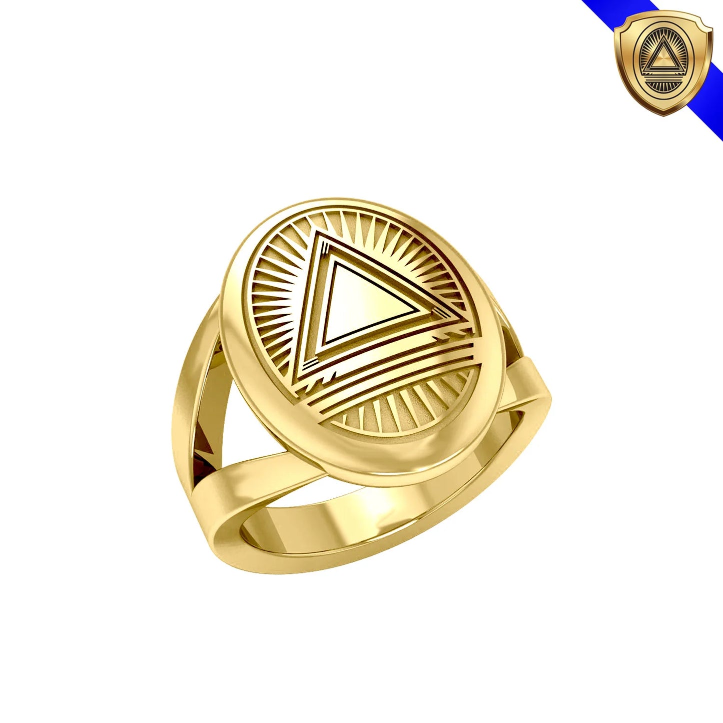 Anillo del sistema GIN para hombre (placa de oro)