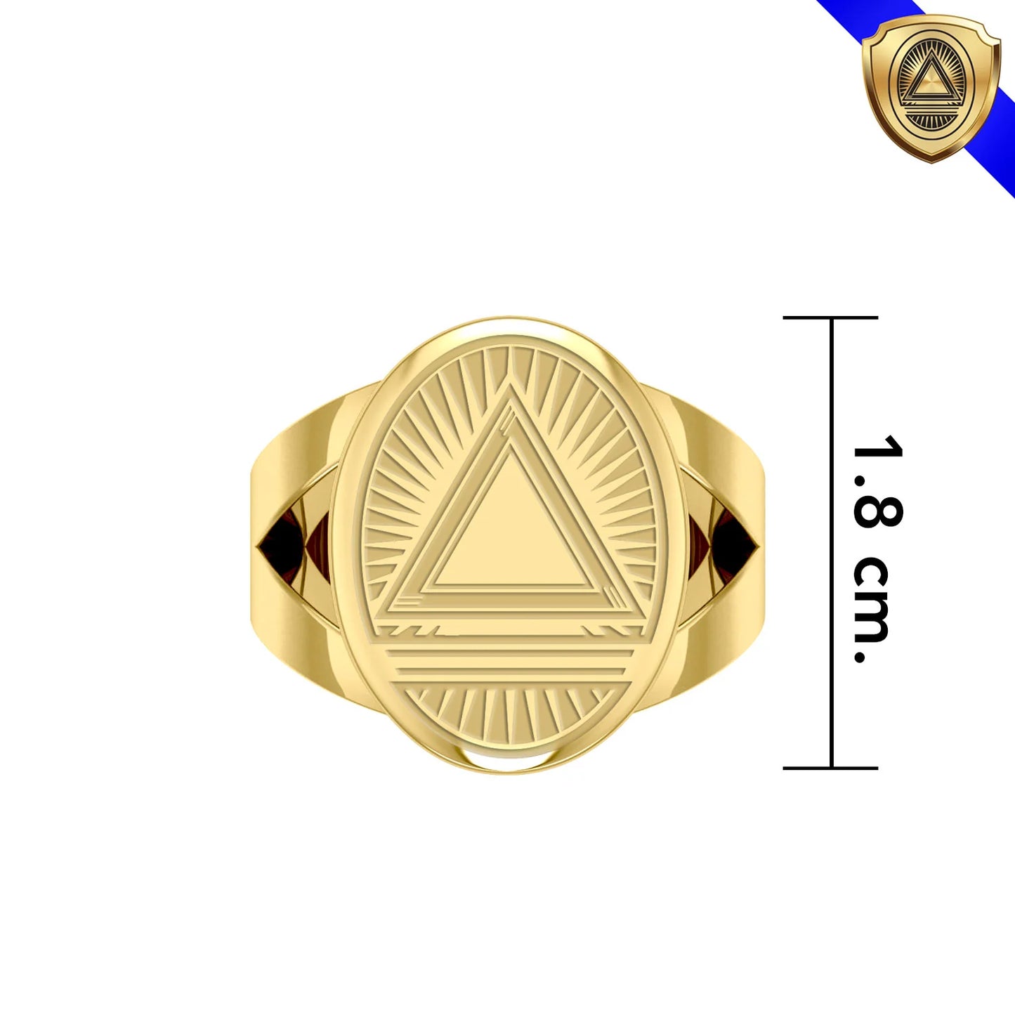 Men's GIN System Ring (Gold Plate)