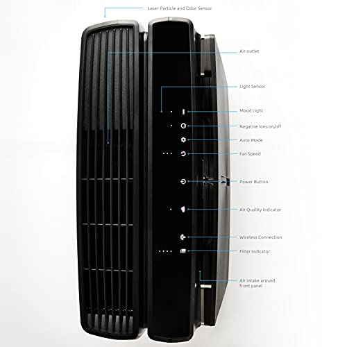 Rabbit Air - A3 SPA-1000N Ultra Quiet HEPA Air Purifier