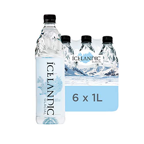 Agua alcalina de manantial natural glacial islandés, 1 litro (6 unidades)