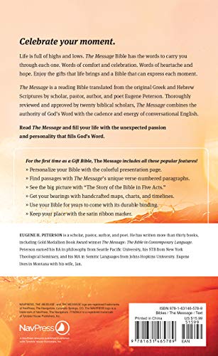 The Message Deluxe Gift Bible: The Bible in Contemporary Language