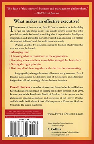 The Effective Executive: The Definitive Guide to Getting the Right Things Done (Harperbusiness Essentials)