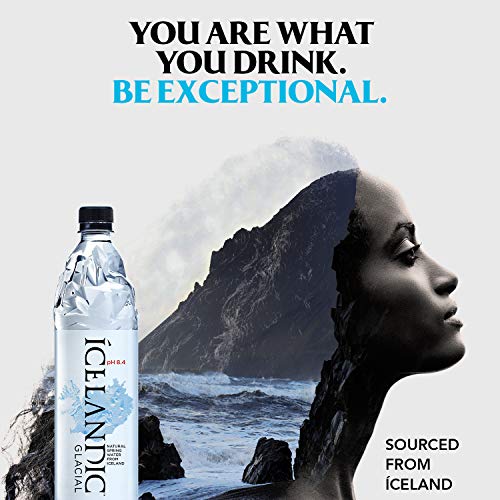 Icelandic Glacial Natural Spring Alkaline Water, 16.9 Fl Oz (Pack of 24)