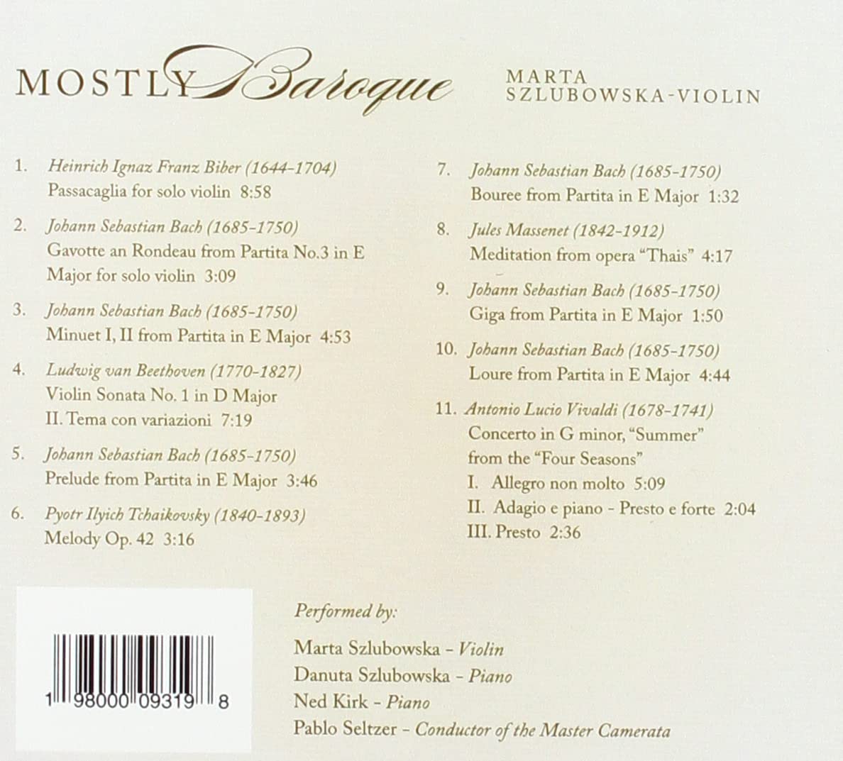 Mayormente barroco - Descarga digital