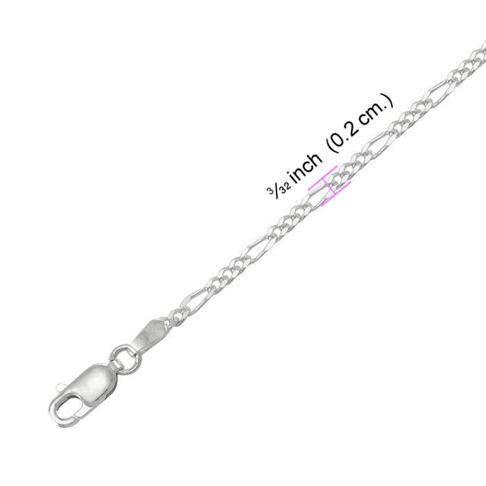 Fine Sterling Silver Figaro Chain