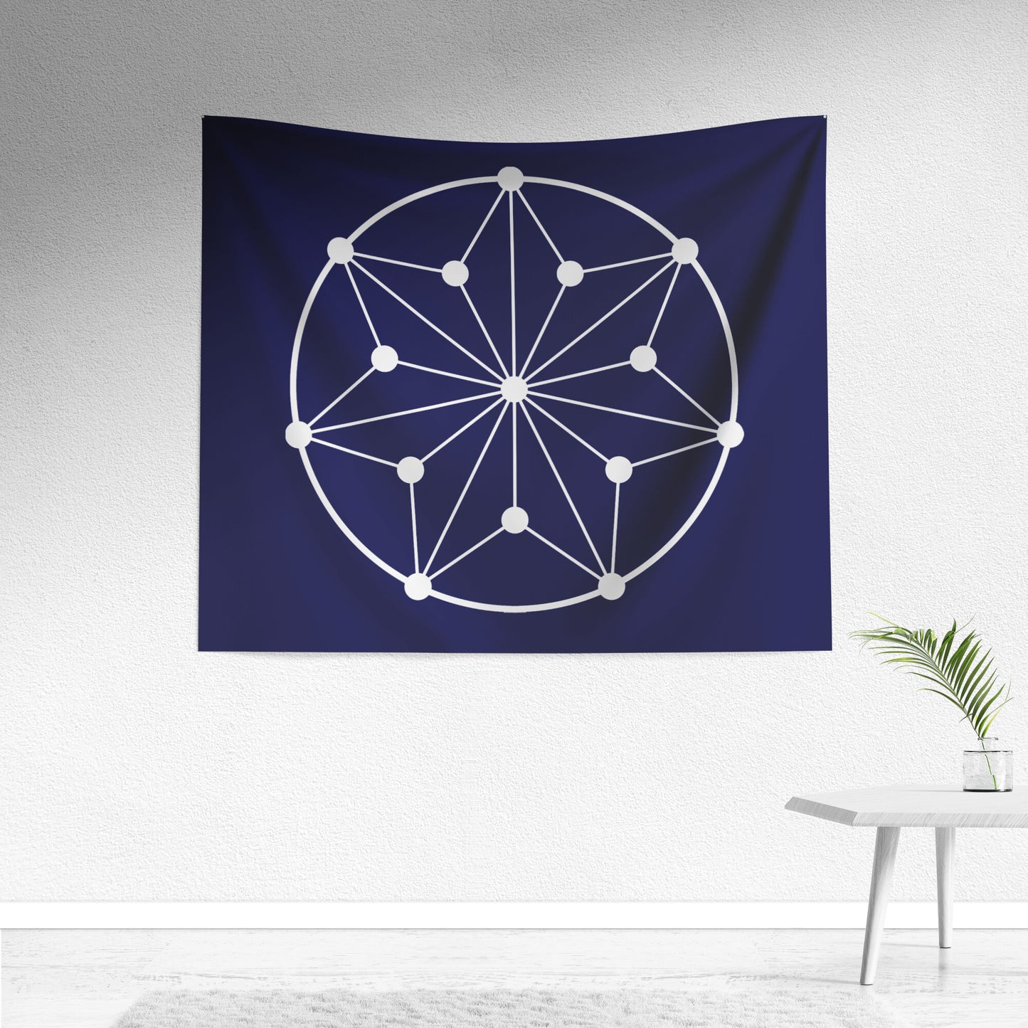 Circle Symbol Backdrop Tapestry