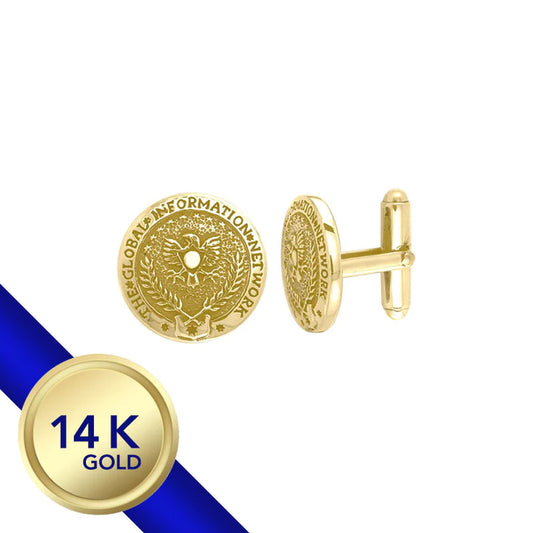Gold GIN Logo Cufflinks