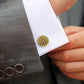 Gold GIN Logo Cufflinks