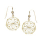 Ensemble de boucles d'oreilles avec symbole de cercle GIN (plaque d'or)