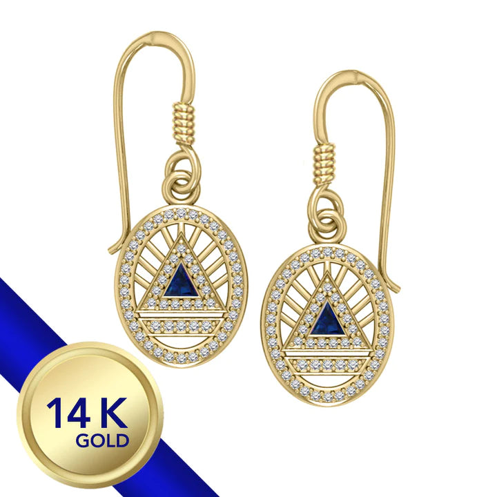 Gold Elegant System Earring Set