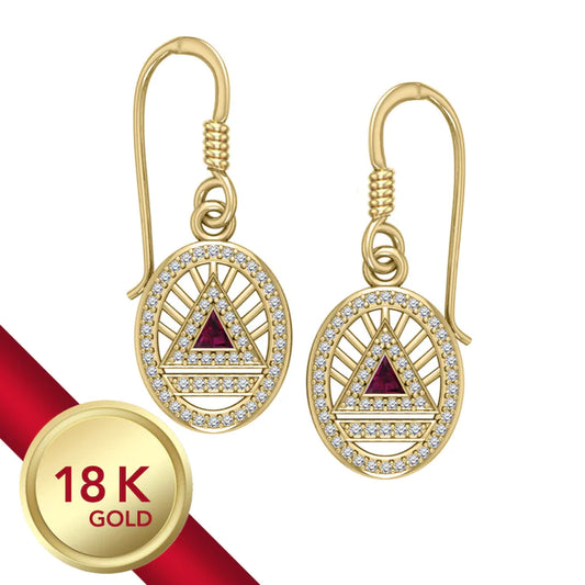 Gold Elegant System Earring Set