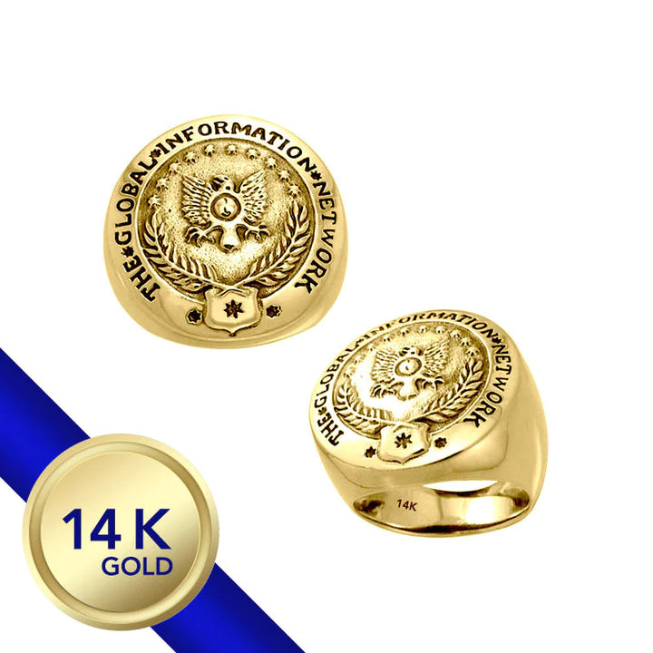 Gold GIN Logo Ring