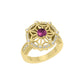 Women's Elegant Circle Symbol Ring (Gold Plate)