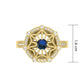 Women's Elegant Circle Symbol Ring (Gold Plate)