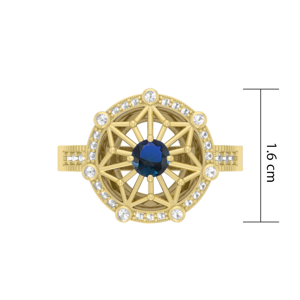 Women's Elegant Circle Symbol Ring (Gold Plate)