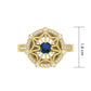 Gold Elegant Circle Symbol Ring