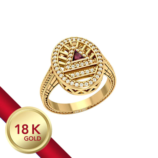 Gold Elegant System Ring