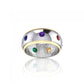 Silver and Gold Chakra Ring