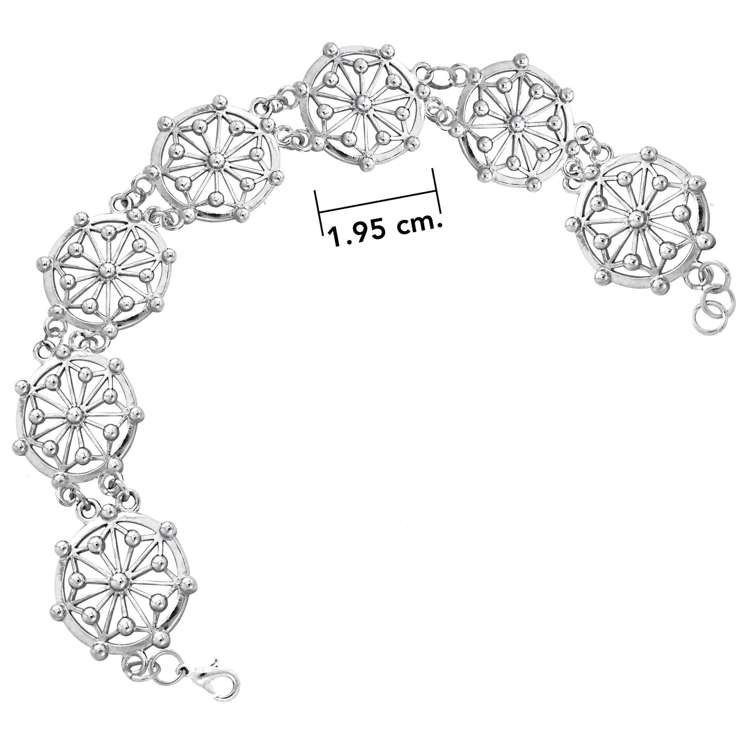 Pulsera Plata Símbolo Círculo