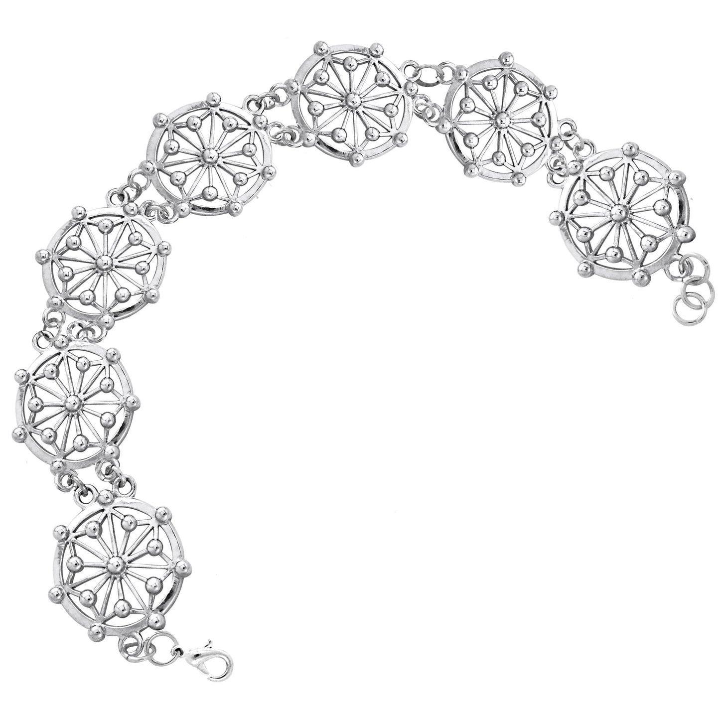 Pulsera Plata Símbolo Círculo