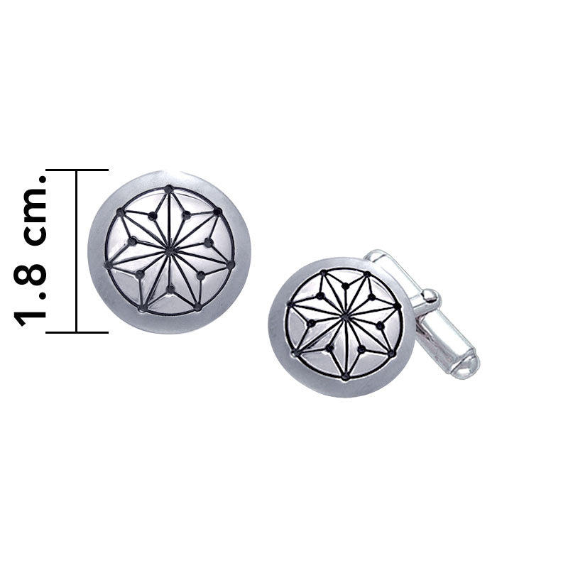 Boutons de manchette GIN Circle Symbol (Argent)