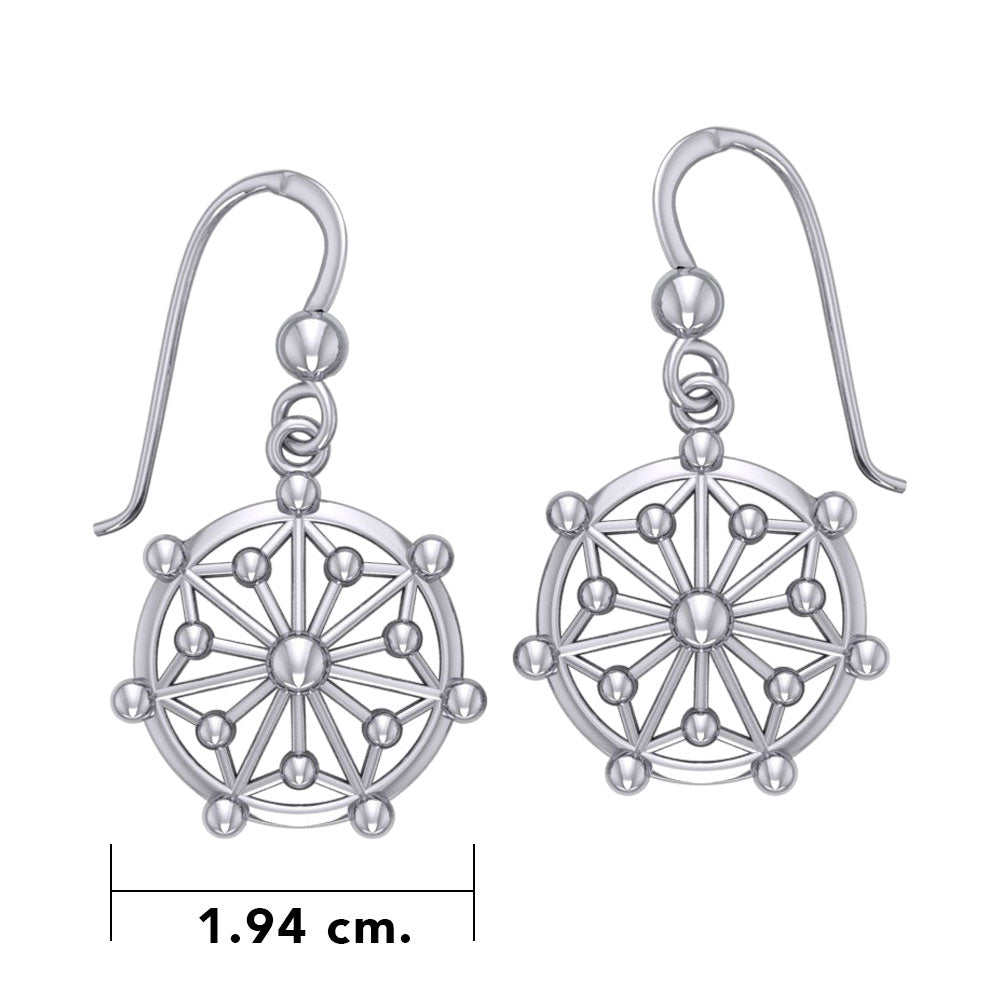 GIN Circle Symbol Earring Set (Silver)