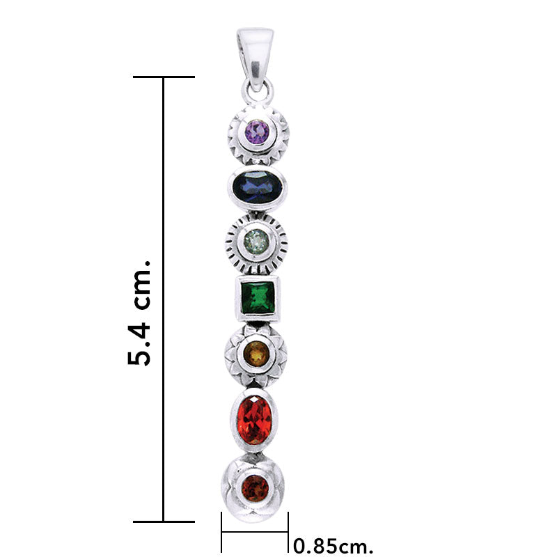 Pendentif chakra en argent