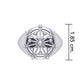 Bague Symbole Cercle Homme (Argent)