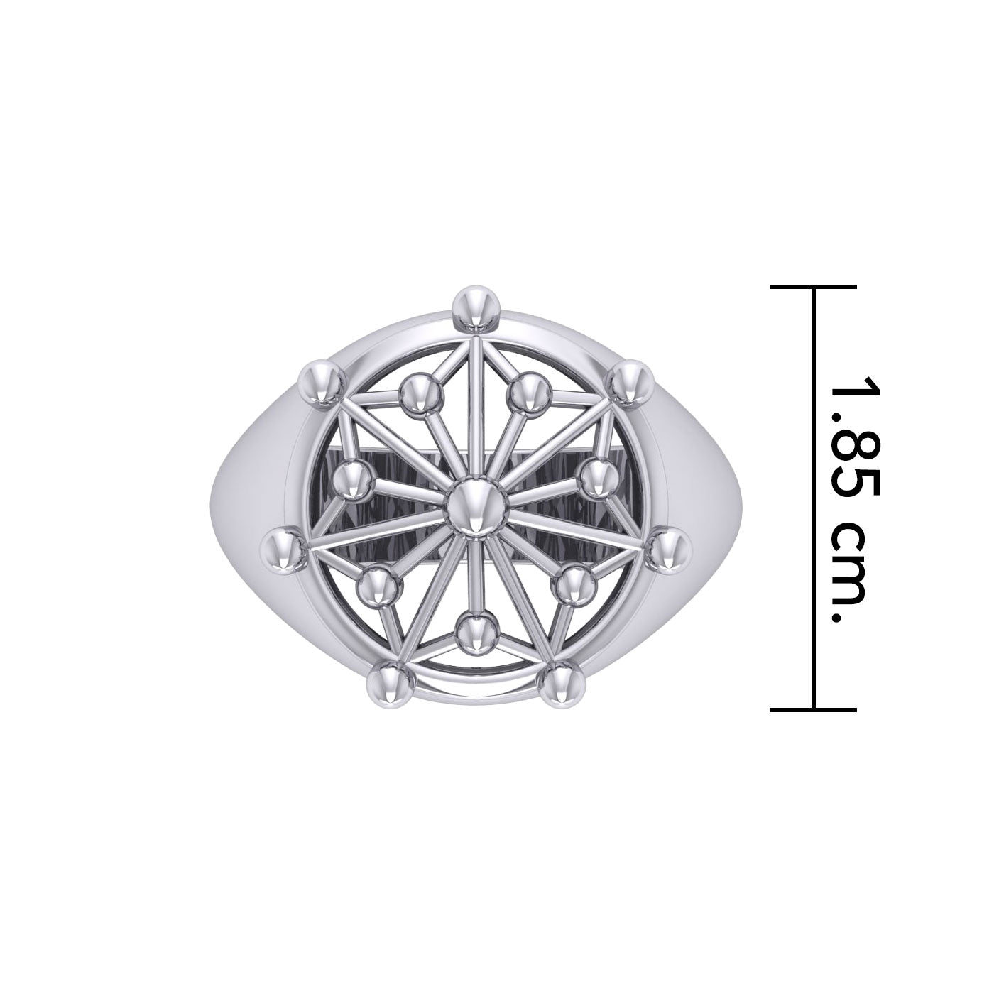 Men's Circle Symbol Ring (Silver)