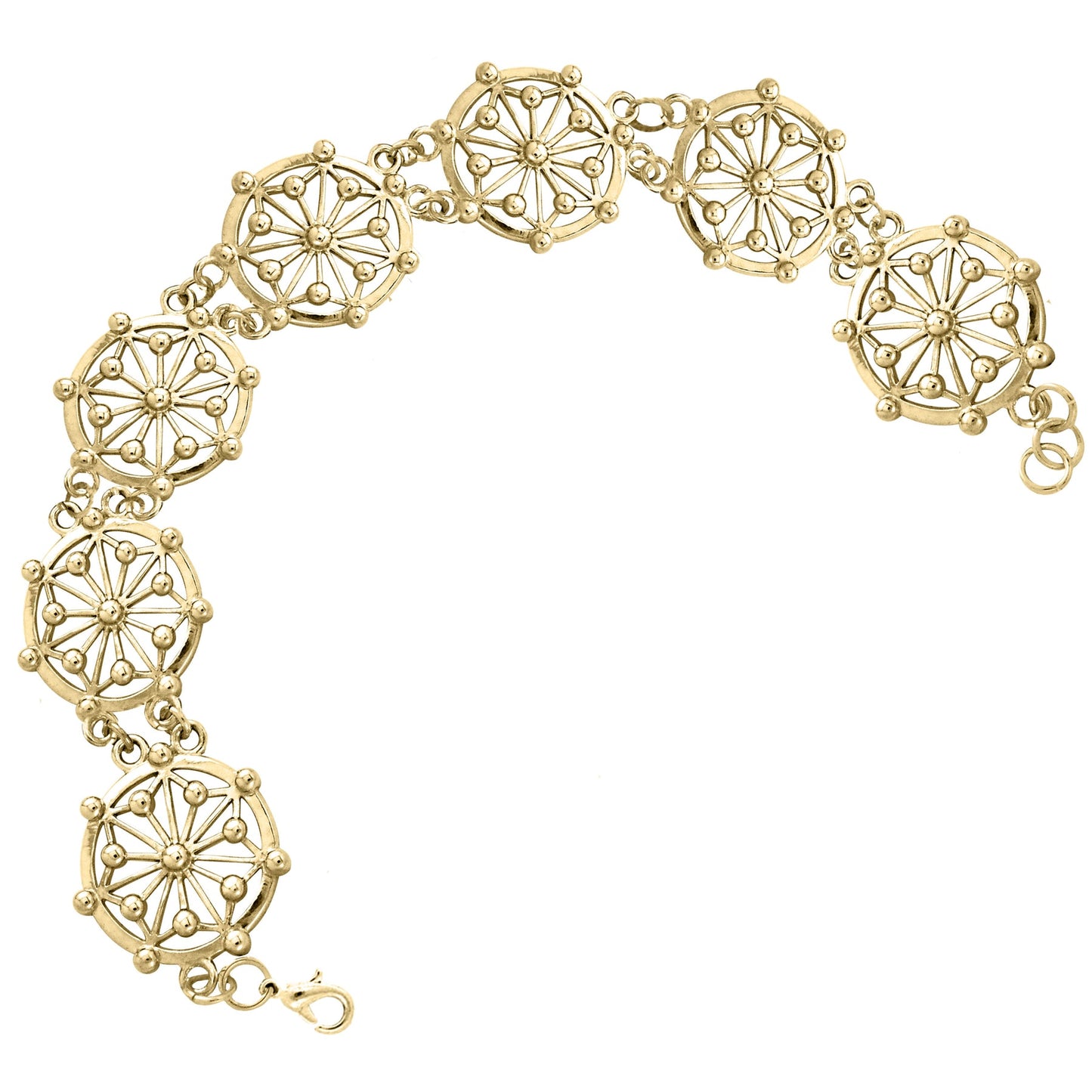 Circle Symbol Bracelet (Gold Plate)