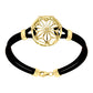 Symbole du cercle et bracelet en caoutchouc (plaque d'or)