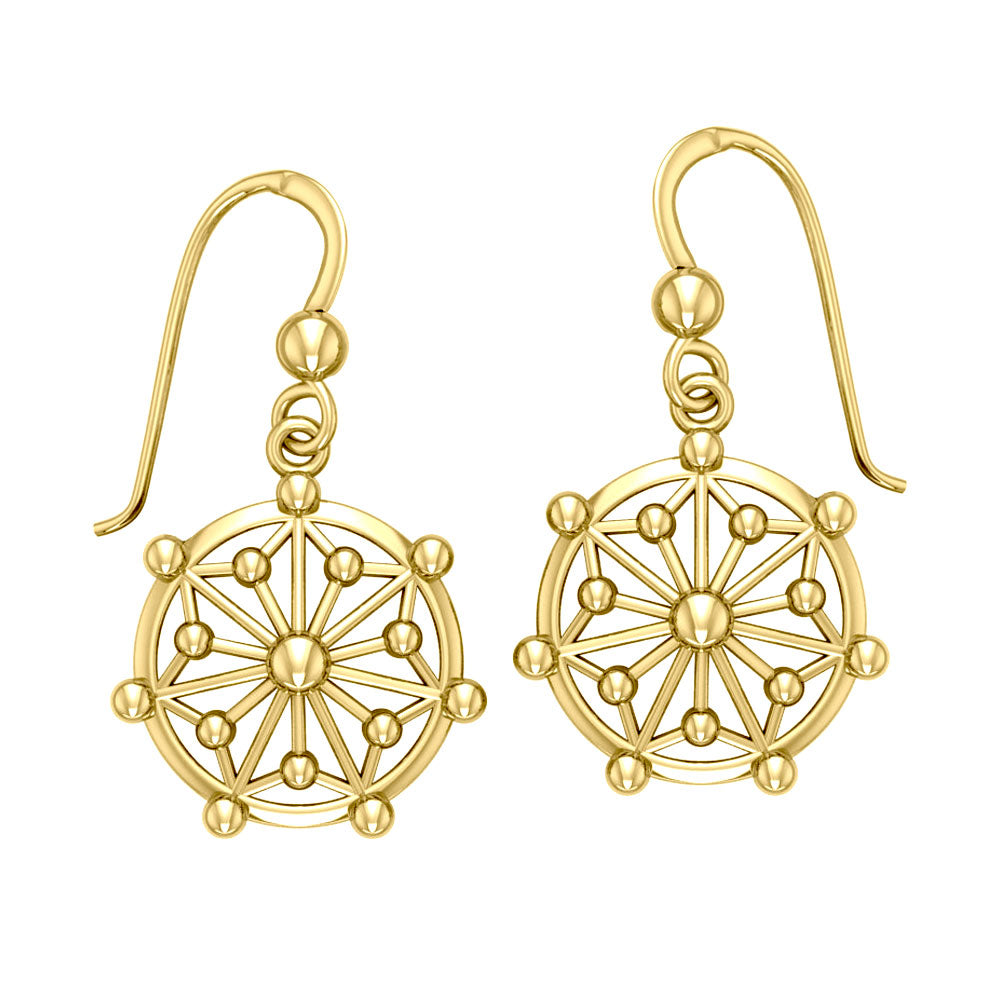 GIN Circle Symbol Earring Set (Gold Plate)