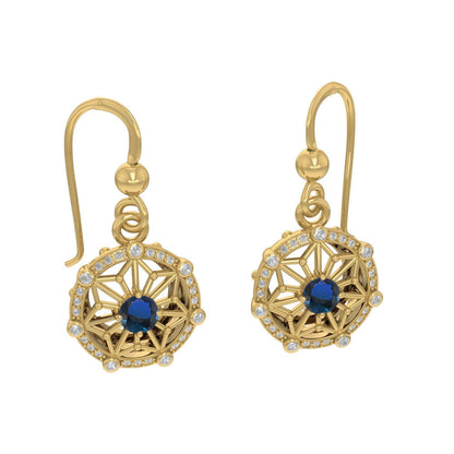 Women's Elegant Circle Symbol Earring Set (Gold Plate)