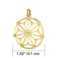 GIN Circle Symbol Pendant (Plato de oro)