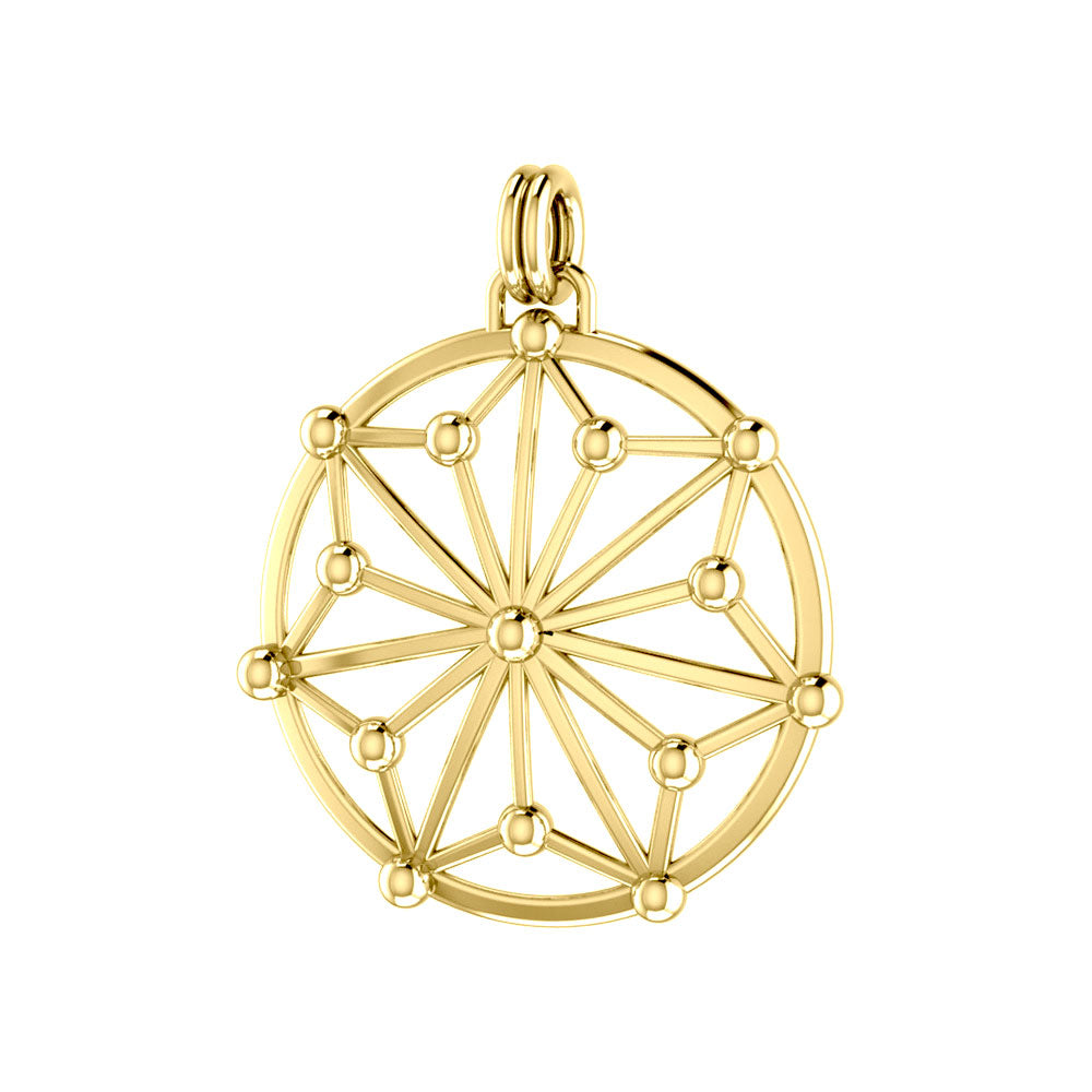 GIN Circle Symbol Pendant (Plato de oro)