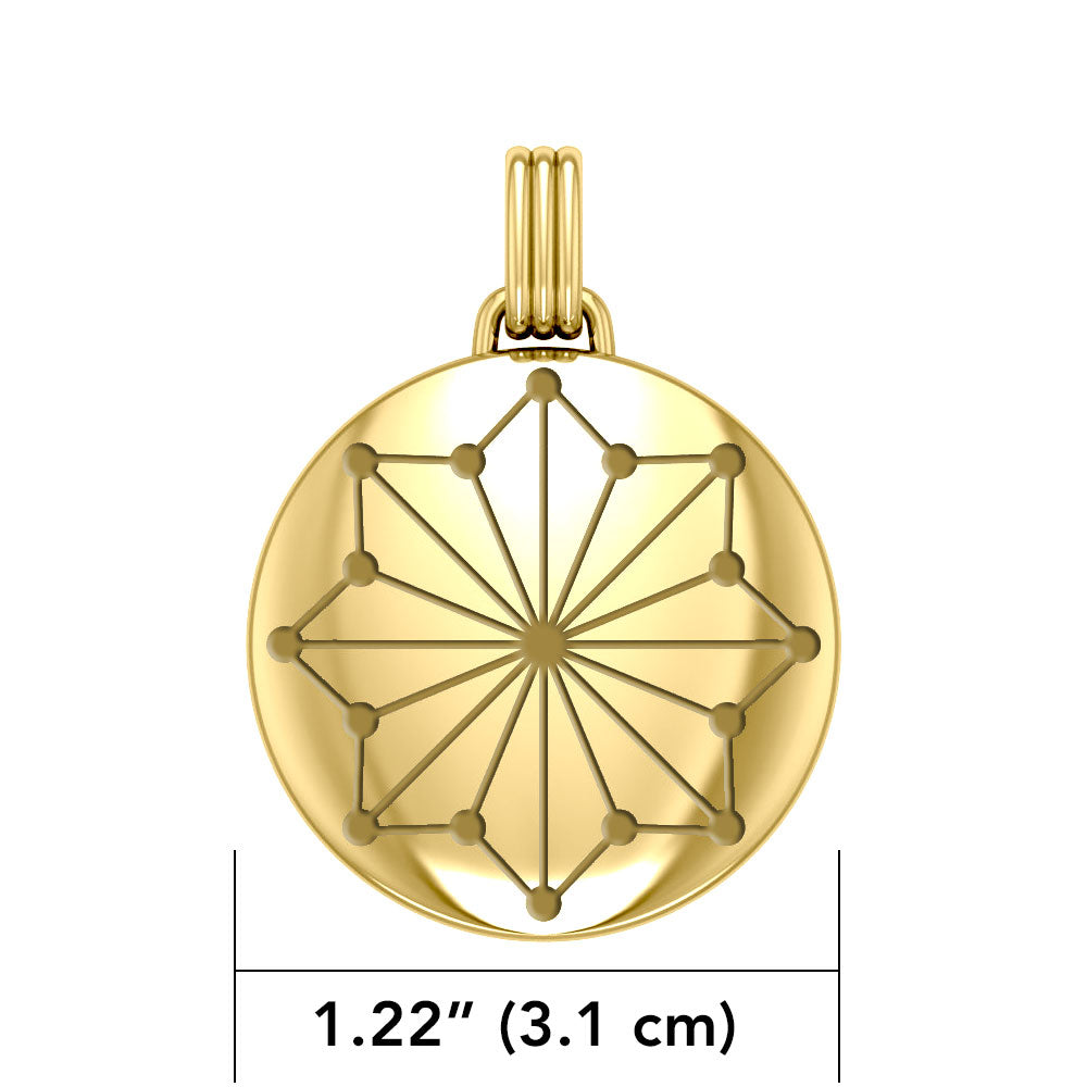 Colgante con símbolo de círculo cerrado de GIN (placa de oro)