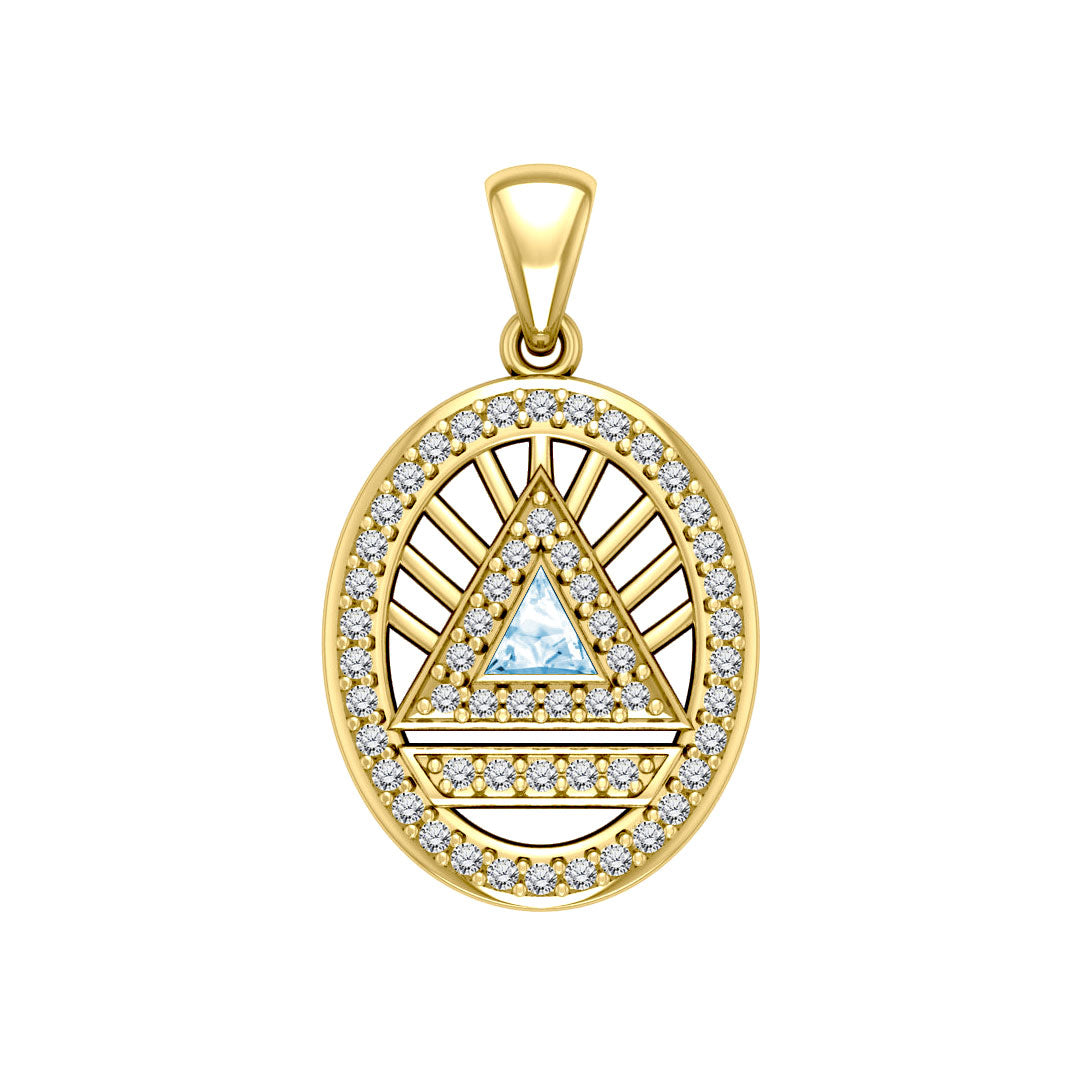 Gold Elegant System Pendant (Large)