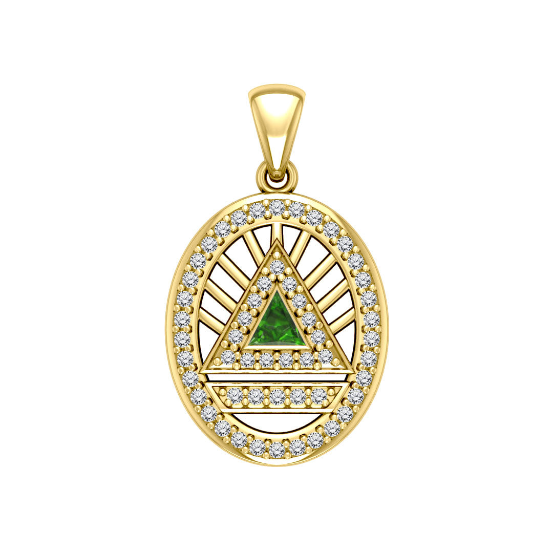 Gold Elegant System Pendant (Large)