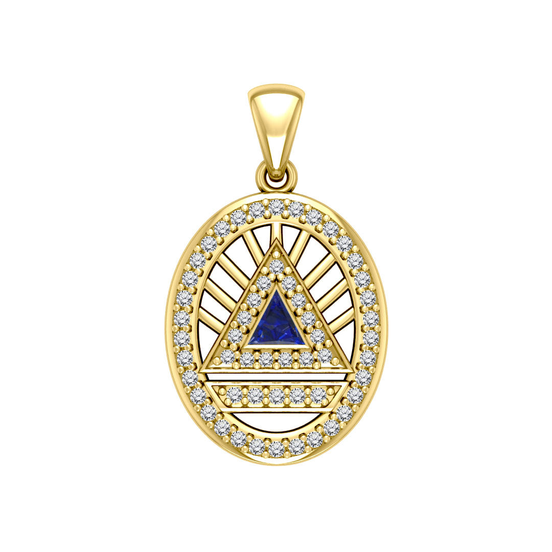 Gold Elegant System Pendant (Large)