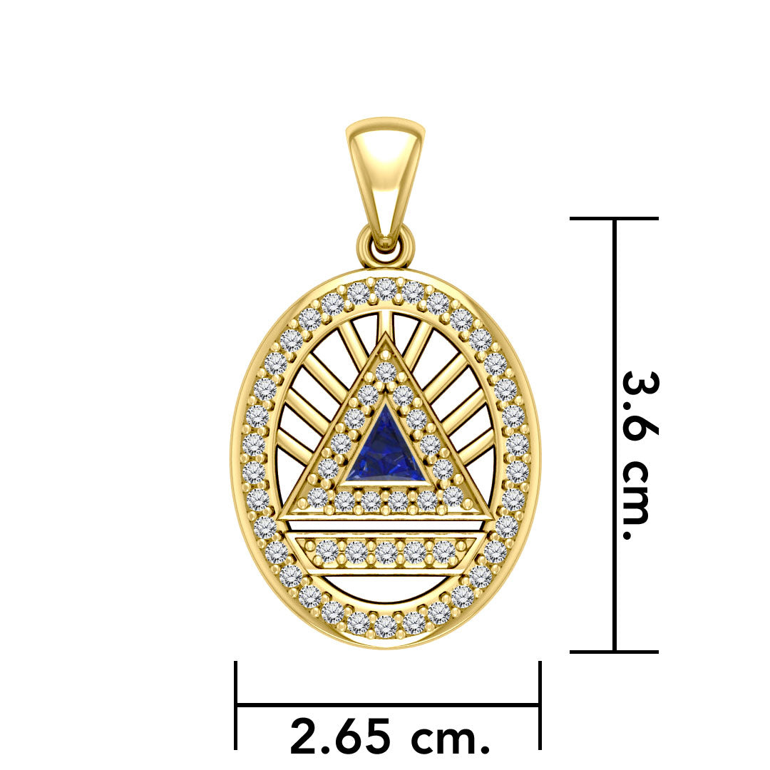 Gold Elegant System Pendant (Large)