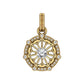 Gold Elegant Circle Symbol Pendant (Large)