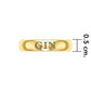 Men's GIN Band Ring (Gold Plate)