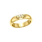 Bague GIN pour homme (plaqué or)